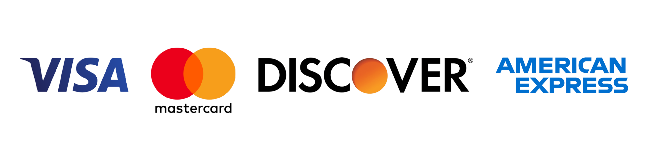 Debit card logo with mastercard, maestro and Visa Debit in a line